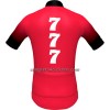 Completo Maglia + Pantaloncino con bretelle 2023 Team 777 Manica Corta Rosso